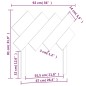 vidaXL Cabecero de cama madera maciza de pino 92x3x81 cm vidaXL Cabecero de cama madera maciza de pino 92x3x81 cm
