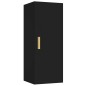 vidaXL Armario de pared madera contrachapada negro 34,5x34x90 cm vidaXL Armario de pared madera contrachapada negro 34,5x34x90 cm