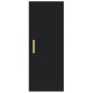 vidaXL Armario de pared madera contrachapada negro 34,5x34x90 cm vidaXL Armario de pared madera contrachapada negro 34,5x34x90 cm