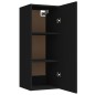 vidaXL Armario de pared madera contrachapada negro 34,5x34x90 cm vidaXL Armario de pared madera contrachapada negro 34,5x34x90 cm