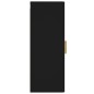 vidaXL Armario de pared madera contrachapada negro 34,5x34x90 cm vidaXL Armario de pared madera contrachapada negro 34,5x34x90 cm