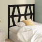 vidaXL Cabecero de cama madera maciza de pino negro 96x4x100 cm vidaXL Cabecero de cama madera maciza de pino negro 96x4x100 cm