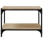 vidaXL Mueble para TV contrachapada y acero roble Sonoma 60x33x41 cm vidaXL Mueble para TV contrachapada y acero roble Sonoma 60x33x41 cm