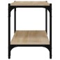 vidaXL Mueble para TV contrachapada y acero roble Sonoma 60x33x41 cm vidaXL Mueble para TV contrachapada y acero roble Sonoma 60x33x41 cm
