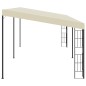 vidaXL Cenador con montaje en la pared tela color crema 3x6 m vidaXL Cenador con montaje en la pared tela color crema 3x6 m
