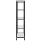 vidaXL Estantería vidrio transparente y blanco mármol 100x36x168 cm vidaXL Estantería vidrio transparente y blanco mármol 100x36x168 cm