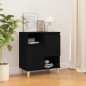 vidaXL Aparador de madera contrachapada negro 60x35x70 cm vidaXL Aparador de madera contrachapada negro 60x35x70 cm