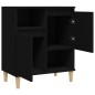 vidaXL Aparador de madera contrachapada negro 60x35x70 cm vidaXL Aparador de madera contrachapada negro 60x35x70 cm