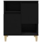 vidaXL Aparador de madera contrachapada negro 60x35x70 cm vidaXL Aparador de madera contrachapada negro 60x35x70 cm