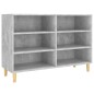 vidaXL Aparador de madera contrachapada gris hormigón 103,5x35x70 cm vidaXL Aparador de madera contrachapada gris hormigón 103,5x35x70 cm