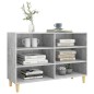 vidaXL Aparador de madera contrachapada gris hormigón 103,5x35x70 cm vidaXL Aparador de madera contrachapada gris hormigón 103,5x35x70 cm