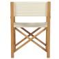 vidaXL Sillas de director plegables 2 uds madera maciza teca crema vidaXL Sillas de director plegables 2 uds madera maciza teca crema