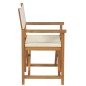 vidaXL Sillas de director plegables 2 uds madera maciza teca crema vidaXL Sillas de director plegables 2 uds madera maciza teca crema