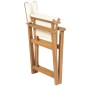 vidaXL Sillas de director plegables 2 uds madera maciza teca crema vidaXL Sillas de director plegables 2 uds madera maciza teca crema
