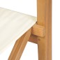 vidaXL Sillas de director plegables 2 uds madera maciza teca crema vidaXL Sillas de director plegables 2 uds madera maciza teca crema
