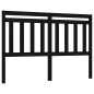 vidaXL Cabecero de cama madera maciza de pino negro 146x4x100 cm vidaXL Cabecero de cama madera maciza de pino negro 146x4x100 cm