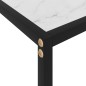 vidaXL Mesa de consola blanco vidrio templado 100x35x75 cm vidaXL Mesa de consola blanco vidrio templado 100x35x75 cm