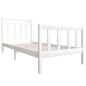 vidaXL Estructura de cama madera maciza blanca 100x200 cm vidaXL Estructura de cama madera maciza blanca 100x200 cm