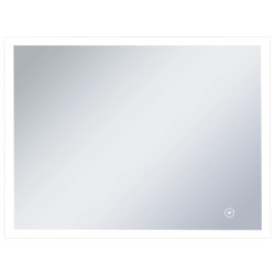 vidaXL Espejo de pared de baño con LED y sensor táctil 80x60 cm