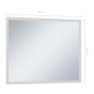vidaXL Espejo de pared de baño con LED y sensor táctil 80x60 cm vidaXL Espejo de pared de baño con LED y sensor táctil 80x60 cm
