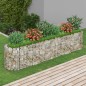 vidaXL Arriate de gaviones de hierro galvanizado 260x50x50 cm vidaXL Arriate de gaviones de hierro galvanizado 260x50x50 cm