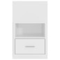 vidaXL Mesita de noche de pared blanco brillante vidaXL Mesita de noche de pared blanco brillante
