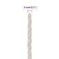 vidaXL Cuerda de trabajo polipropileno blanco 6 mm 50 m vidaXL Cuerda de trabajo polipropileno blanco 6 mm 50 m