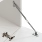 vidaXL Juego de muebles de salón 5 piezas con iluminación LED blanco