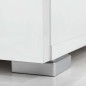 vidaXL Juego de muebles de salón 5 piezas con iluminación LED blanco