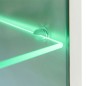 vidaXL Juego de muebles de salón 5 piezas con iluminación LED blanco