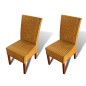 vidaXL Sillas de comedor 2 unidades ratán natural marrón vidaXL Sillas de comedor 2 unidades ratán natural marrón