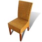 vidaXL Sillas de comedor 2 unidades ratán natural marrón vidaXL Sillas de comedor 2 unidades ratán natural marrón