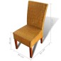 vidaXL Sillas de comedor 2 unidades ratán natural marrón vidaXL Sillas de comedor 2 unidades ratán natural marrón