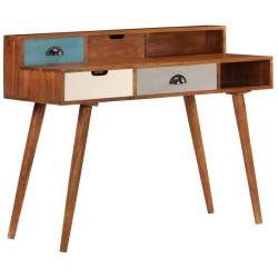 vidaXL Escritorio de madera de acacia maciza 110x50x90 cm