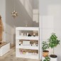 vidaXL Estantería/divisor madera contrachapada blanco 80x30x103 cm vidaXL Estantería/divisor madera contrachapada blanco 80x30x103 cm