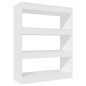 vidaXL Estantería/divisor madera contrachapada blanco 80x30x103 cm vidaXL Estantería/divisor madera contrachapada blanco 80x30x103 cm