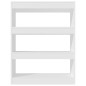 vidaXL Estantería/divisor madera contrachapada blanco 80x30x103 cm vidaXL Estantería/divisor madera contrachapada blanco 80x30x103 cm