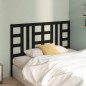 vidaXL Cabecero de cama madera maciza de pino negro 146x4x100 cm vidaXL Cabecero de cama madera maciza de pino negro 146x4x100 cm