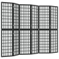 vidaXL Biombo plegable con 6 paneles estilo japonés negro 240x170 cm vidaXL Biombo plegable con 6 paneles estilo japonés negro 240x170 cm