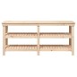 vidaXL Banco de trabajo de madera maciza de pino 181x50x80 cm