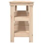 vidaXL Banco de trabajo de madera maciza de pino 181x50x80 cm