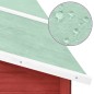 vidaXL Conejera de exterior con corredor madera de abeto rojo y blanco vidaXL Conejera de exterior con corredor madera de abeto rojo y blanco