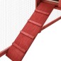 vidaXL Conejera de exterior con corredor madera de abeto rojo y blanco vidaXL Conejera de exterior con corredor madera de abeto rojo y blanco