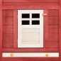 vidaXL Conejera de exterior con corredor madera de abeto rojo y blanco vidaXL Conejera de exterior con corredor madera de abeto rojo y blanco