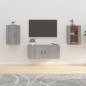 vidaXL Muebles para TV de pared 2 uds gris Sonoma 40x34,5x60 cm vidaXL Muebles para TV de pared 2 uds gris Sonoma 40x34,5x60 cm