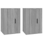 vidaXL Muebles para TV de pared 2 uds gris Sonoma 40x34,5x60 cm vidaXL Muebles para TV de pared 2 uds gris Sonoma 40x34,5x60 cm