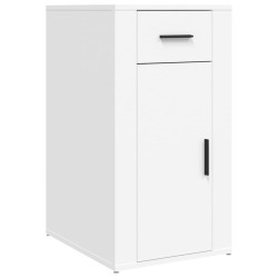 vidaXL Armario de escritorio madera contrachapada blanco 40x49x75 cm