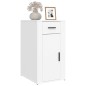 vidaXL Armario de escritorio madera contrachapada blanco 40x49x75 cm vidaXL Armario de escritorio madera contrachapada blanco 40x49x75 cm