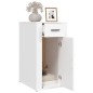 vidaXL Armario de escritorio madera contrachapada blanco 40x49x75 cm vidaXL Armario de escritorio madera contrachapada blanco 40x49x75 cm