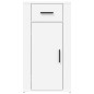 vidaXL Armario de escritorio madera contrachapada blanco 40x49x75 cm vidaXL Armario de escritorio madera contrachapada blanco 40x49x75 cm